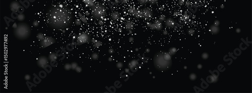 Vector snowflakes snowfall background design