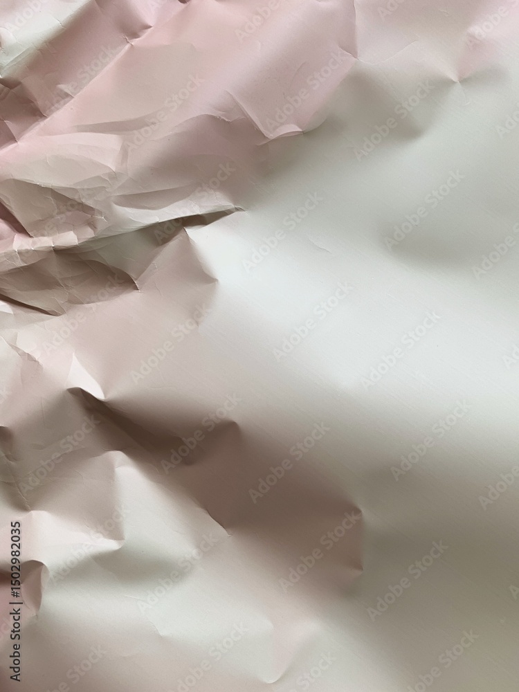 Obraz premium Beige crumpled paper texture. Vintage paper background