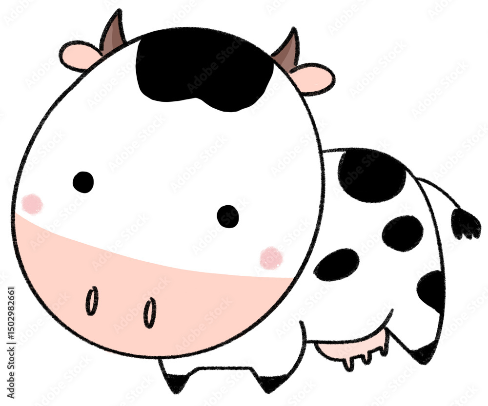 Fototapeta premium funny cow cartoon