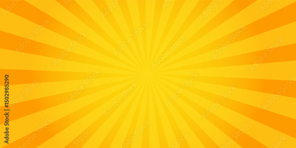 Orange Sunburst Pattern Background. Rays. Radial. Summer Banner. Vector Orange Sunburst Pattern Background. Rays. Radial. Summer Banner. Vector