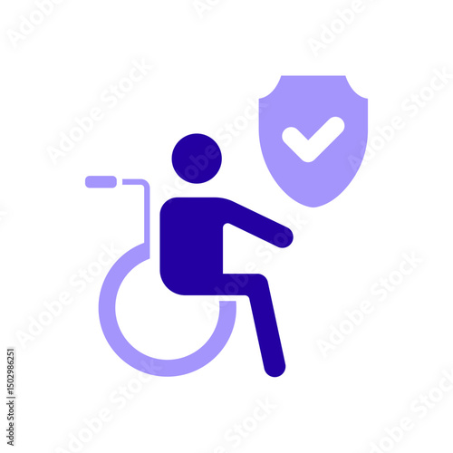 Icon a disability, isolated against a clean background.