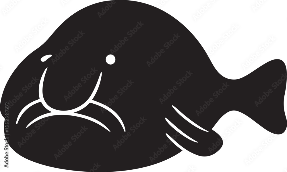 Naklejka premium a blobfish vector