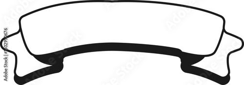 Handdrawn Ribbon label