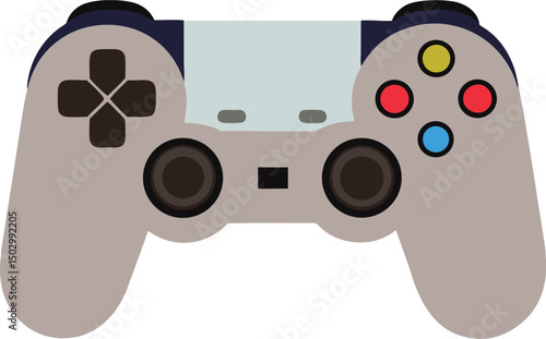 Editable Modern Gaming Controller Vector. colorful console game controller vector.
