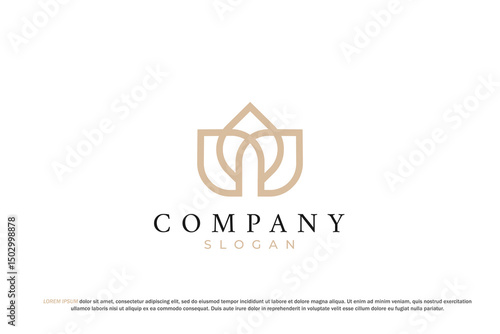 royal luxury hotel template logo