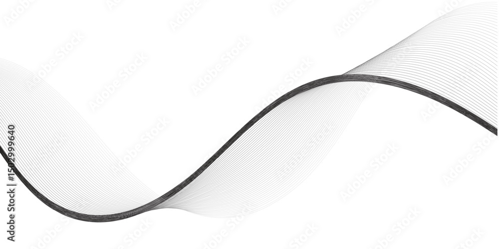 Obraz premium Abstract wave element for design. Digital frequency track equalizer. Stylized line art background. Vector illustration abstract background with business lines 
