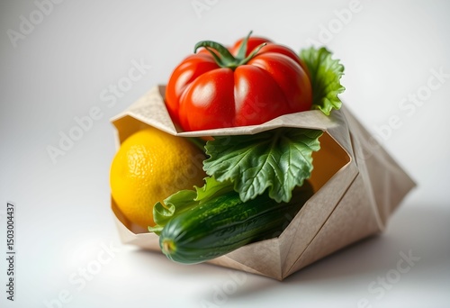 fresh vegetables on a cutting board