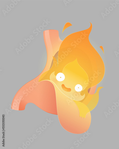 Acid reflux symptoms shown through a cute cartoon illustration.