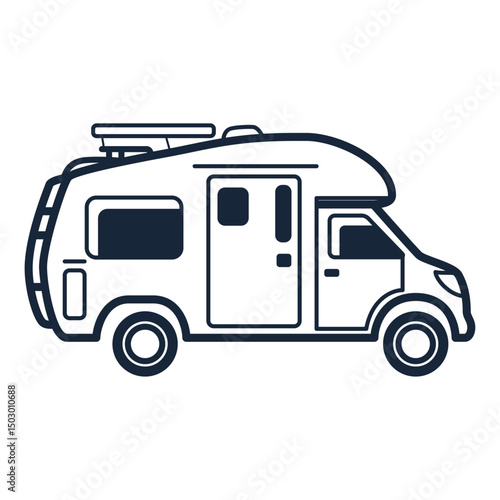 vector campervan