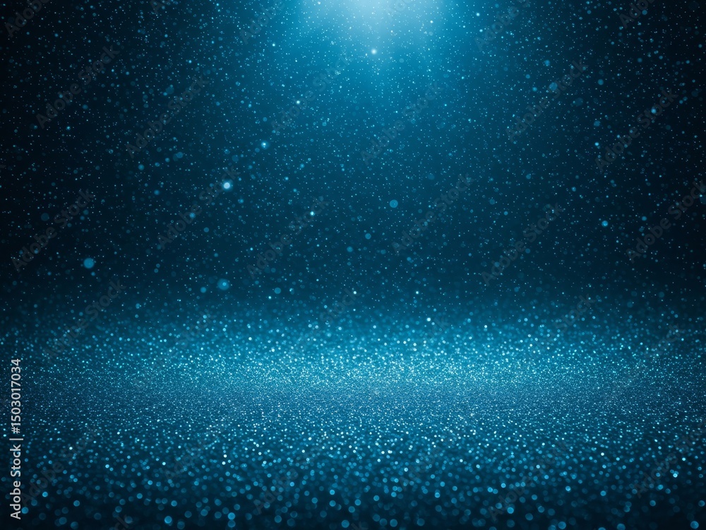 Obraz premium Sparkling blue glitter background festive design