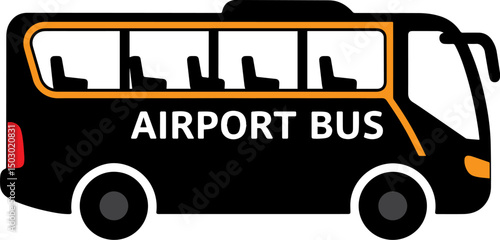 airport bus vector