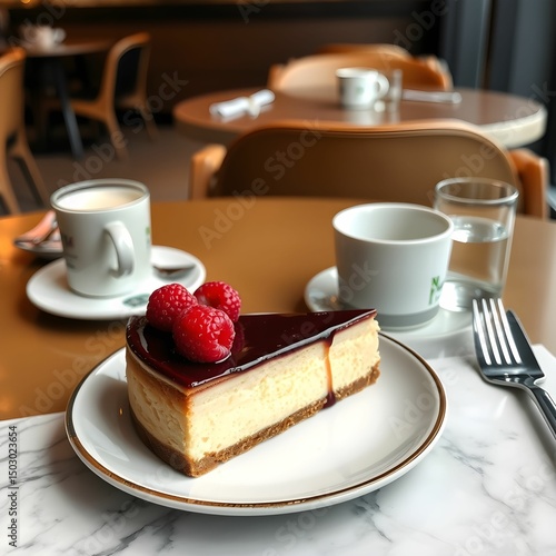 cake with coffee