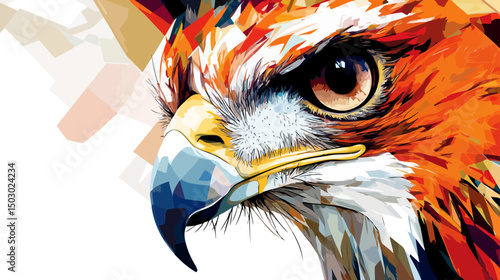 Raptor close up view