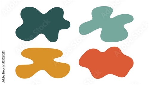 Abstract Blob Shapes Vector Collection