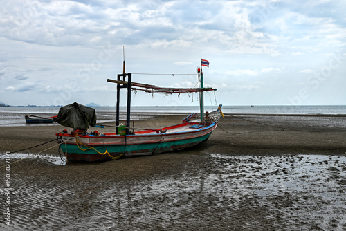 fishing boat on the beach