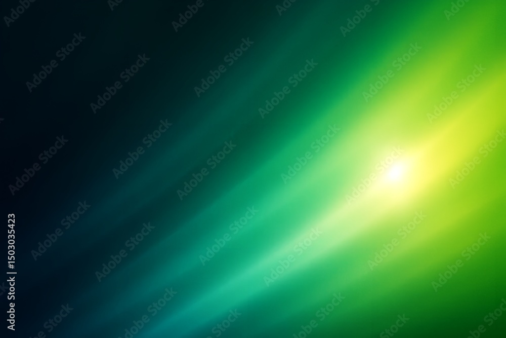 Fototapeta premium Vibrant Green Diagonal Light Gradient