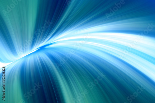Modern bright abstract dynamic line wave soft light gradient dark blue green background design for graphics pattern web illustration technology digital wallpaper template poster banner