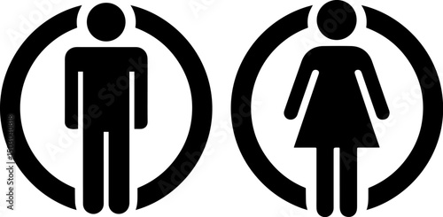 man and woman toilet sign