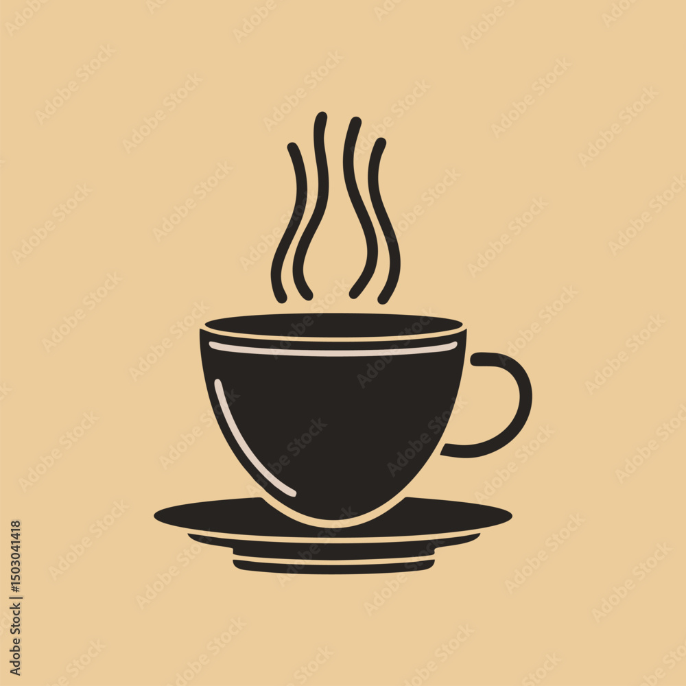 Obraz premium Warm coffee cup by window in quiet morning scene with relaxing natural atmosphere