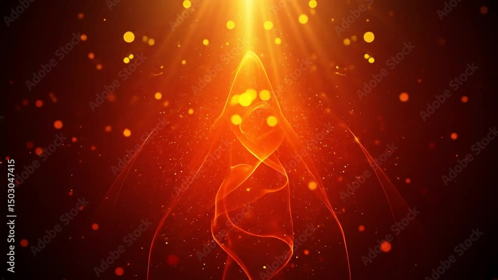 Pentecost celebration videos. glowing red and red background video