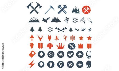 Premium and luxury golden retro badges and labels collection