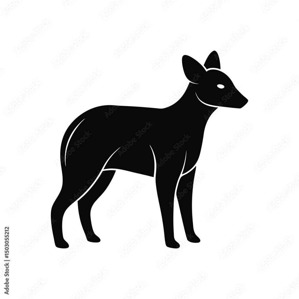 Fototapeta premium Minimalist Animal Vector Silhouette