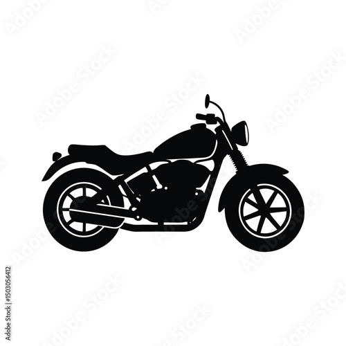 Motorcycle Vector Silhouette