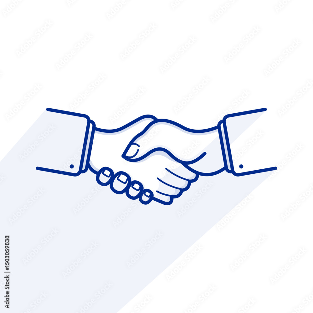 Fototapeta premium Handshake vector illustrations