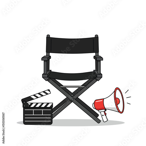 movie camera vector illustration