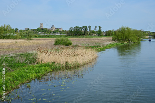River Great Ouse near Ely, Cambridgeshire, England, UK