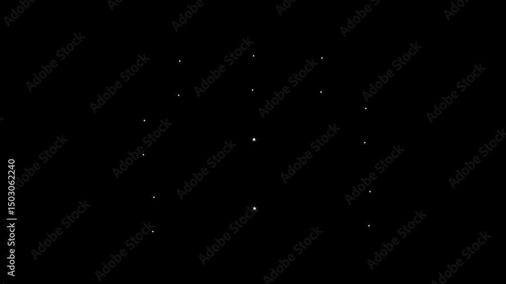 Glowing Stars Twinkle & Shine Animation Night Sky Sparkle Background with Alpha Channel in Vector Style Glowing Stars Twinkle & Shine Animation Night Sky Sparkle Background with Alpha Channel in Vector Style