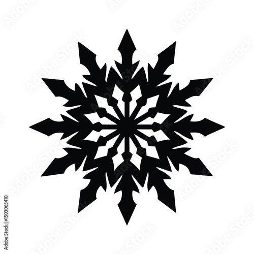 Snowflake Vector Silhouette