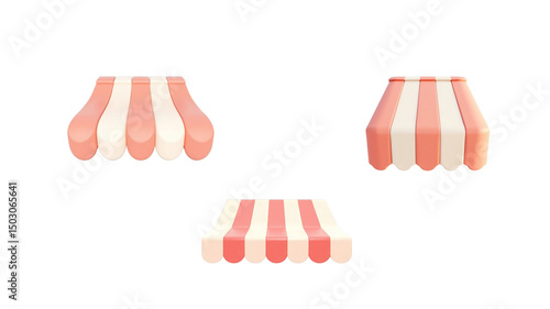 3d cute canopy png