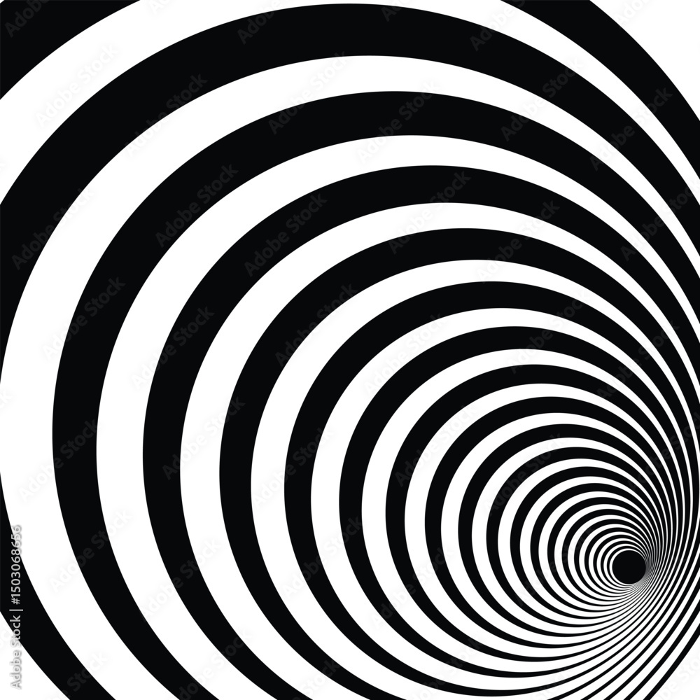 Naklejka premium Abstract op art illusion background