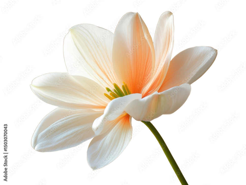 Fototapeta premium White Lotus flower isolated on white
