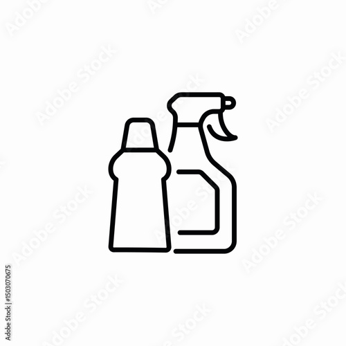 cleaning set icon sign vector