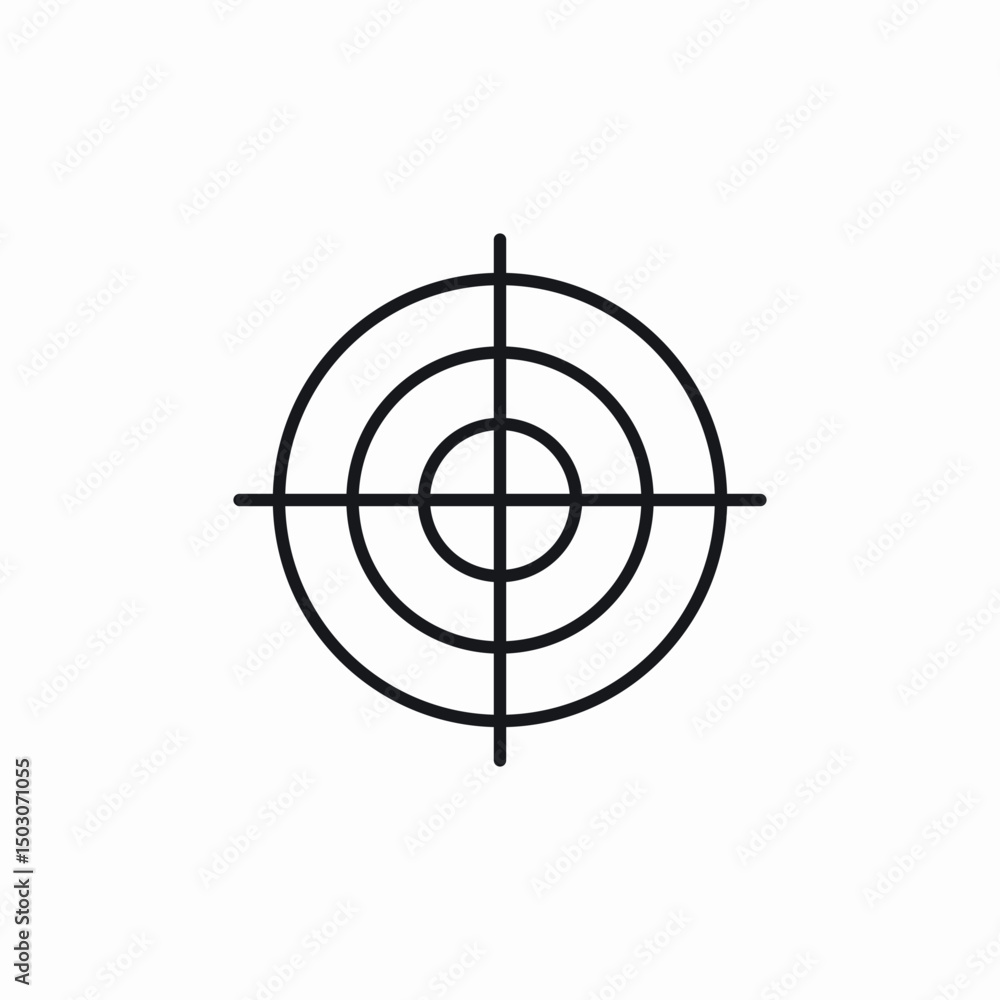focus target icon sign vector focus target icon sign vector