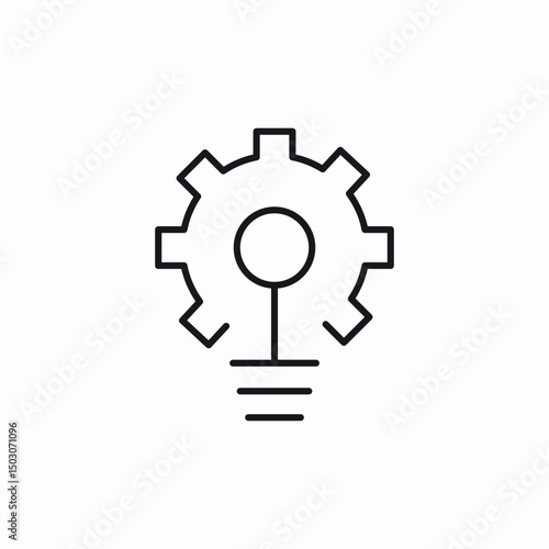 gear modify icon sign vector