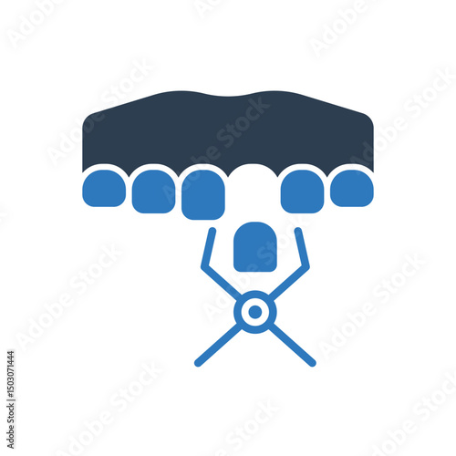 Dental Forceps Icon - Tooth Pulling Tool Icon