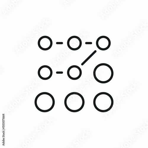 pattern lock icon sign vector