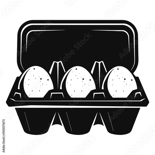 Eggs in a carton icon