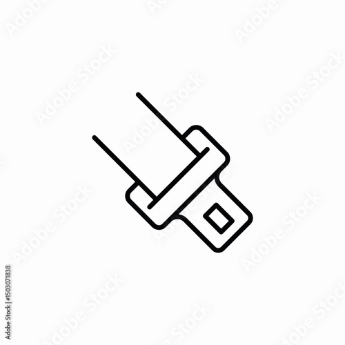 seat belt icon sign vector