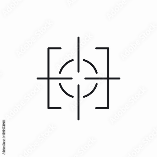 target spot icon sign vector
