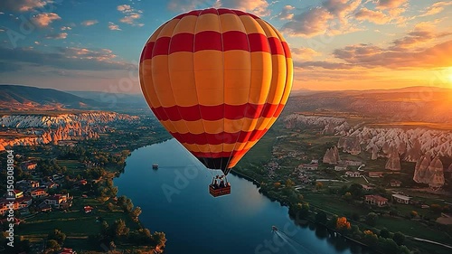 Hot Air Balloon Ride Over Cappadocia at Sunset: A Breathtaking Aerial Adventure