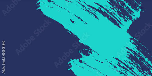 Minimal Abstract Blue Cyan Frame Grunge Sport Design In Dark Background.eps 10