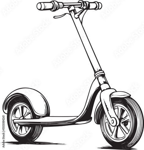scooter vector illustration