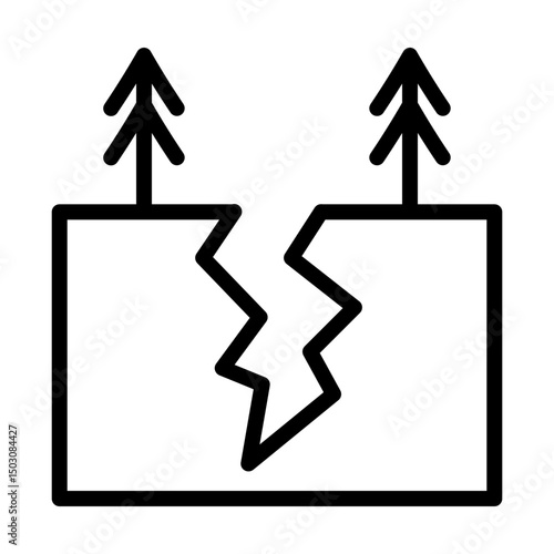 Aftershock line icon