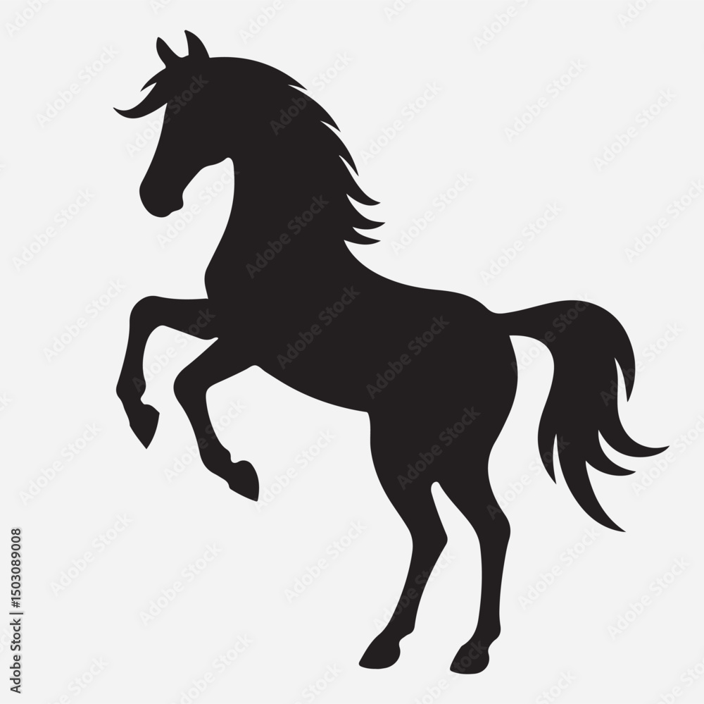 classic Horse silhouette icon illustration classic Horse silhouette icon illustration