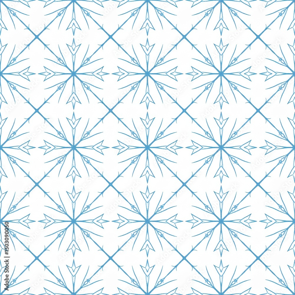 Elegant Seamless Blue Pattern Featuring Abstract Geometric Shapes on a White Background for Creative Designs Elegant Seamless Blue Pattern Featuring Abstract Geometric Shapes on a White Background for Creative Designs