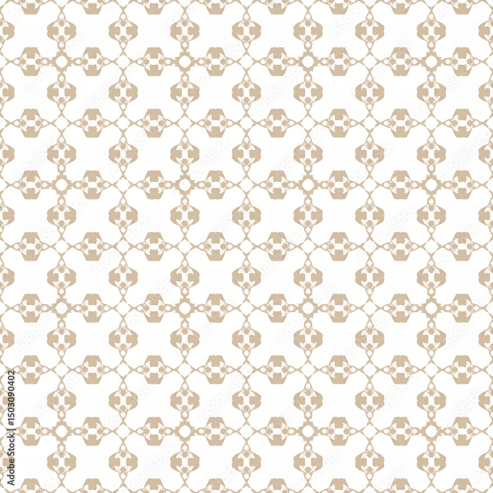 Elegant Seamless Pattern Featuring Intricate Geometric Shapes in Soft Beige and White Tones for Versatile Design Applications Elegant Seamless Pattern Featuring Intricate Geometric Shapes in Soft Beige and White Tones for Versatile Design Applications